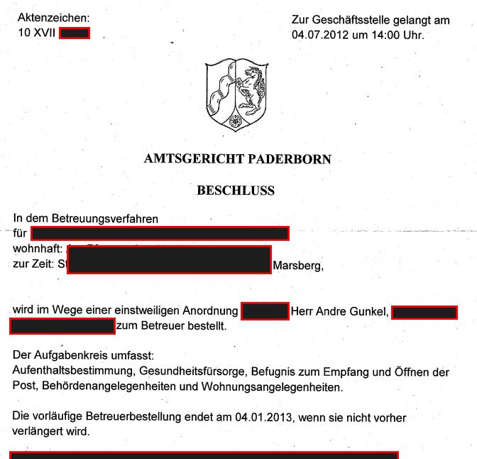 erster Beschluss